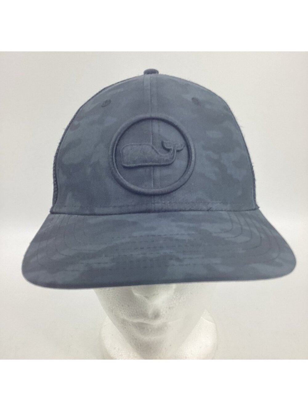 Vineyard Vines Adult Embroided Circle Logo Trucker Snapback Camo Black Gray OS